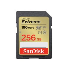 SanDisk Extreme SDXC UHS-I V30 相機專用記憶卡, 1個, 256GB
