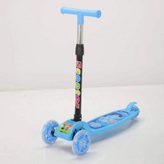 兒童滑闆車1-3-6嵗三閤一滑行折疊溜溜車, 1個, 蘿蔔+藍+小輪子