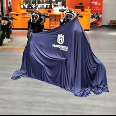 Husqvarna 摩托車電動車展專用新車揭幕防塵套 彈力布車衣, 3.2*4米