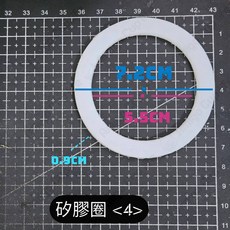 ［台灣現貨］大容量防漏水杯 杯蓋矽膠圈 2000ml水杯矽膠圈 1500ml水杯矽膠圈, 1個, 矽膠圈四