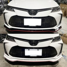 豐田 12代 ALTIS RF 一體成形前下巴 定風翼 鋼琴烤漆黑 ABS 空力套件, 1個