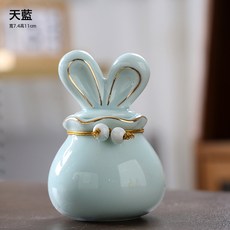 創意卡通寵物骨灰陶瓷罐貓狗毛髮牙齒收藏留念瓶, 1個