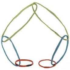 巴哈 BARHAR 彩色環式繩鍊 環式繩圈 固定錨點 25kN 125公分 高強度戶外安全繩, 1個, 彩色