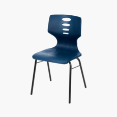 스튜디오칼츠 학원용의자 401체어 프레임 검정, 1개, 네이비