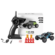 1 32 2.4GHz 드리프트 자동차 미니 고속 20km/h RC카 듀얼 속도 원격 조종 자동차 여행용 오프로드 RC 장난감 선물, Blue, 장난감 등급