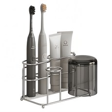 히즈플랜 스텐 304 칫솔꽂이 칫솔 치약 거치대 2구