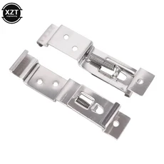 번호판 브래킷 홀더 자동차 직사각형 장착 클립 스프링, 2pcs, 1세트