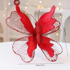 디자인 나비 장식 생생한 색상 정교한 세부 사항 시뮬레이션된, 6. Red