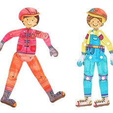 종이 관절 인형 1인 아동미술교구