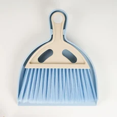 고양이 햄스터 쓰레받기 작은 빗자루 세트 애완동물 전문 청소 도구 토끼 배변삽 기니피그 화장실 액세서리, 03 Blue-B