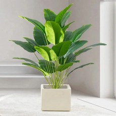 12/18/24 잎 인조 바나나 나무 리얼 터치 고사리 식물 대형 열대 야자수 생생한 플라스틱, 04 Style 7