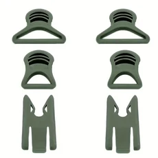 Helmtet 사이드 레일 회전 고글 클립 Airsoft 고속 ARC 헬멧 액세서리 장착, 02 6pcs green