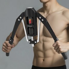 메인워크 유압 완력기 10-200kg 남자 팔 가슴 근육 운동기구, 1개, 블랙 1개, 블랙
