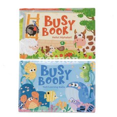 Big Sale) 월성 벨트로 비치북 2종 세트 영단어학습 셈학습교재로 구성된 학습교재 떼었다 붙였다를 반복적으로 할수 있습니다, 1개