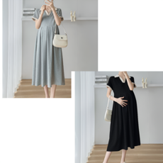 [임부복] 여름 임산부 원피스 만삭원피스