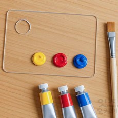 정스토어 굿드로잉 투명 아크릴 팔레트 2p세트10x15cm 직사각 세척