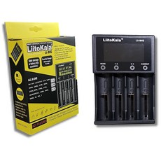 LiitoKala Lii-M4S Type-C 3號 18650 26650 液晶觸控充電器，具備放電及容量檢測功能, 1個, M4S空機附線