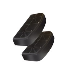 【100% 台灣製造】五段調整 階梯踏板 有氧踏板 SGS認證, 【Mini/超值】通用踏板腳一對+5CM, 黑色