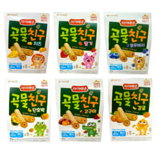 아이배냇 곡물친구 6종, 고구마1+딸기1+치즈1+블루베리1+단호박1+감귤1, 40g, 1세트