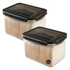 Nanu Dam 經典吐司收納密封容器, 2個, 3L