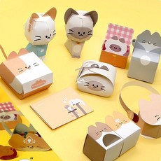 냥냥이 페이퍼토이 종이접기 입체 종이인형 집콕놀이 캐릭터