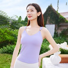 QUEEN YOGA瑜伽服運動健身背心，一體成型固定杯，舒適透氣，展現自信身形