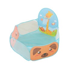 兒童彩虹爬行隧道 觸感訓練爬行筒, 120*72cm小貓圍欄-藍色-, 1個