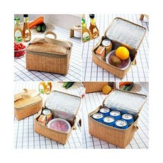 야외 캠핑 피크닉 가방 위커 바구니 케이스 보온 도시락카키 조리기구 세트 보일러 조리기구색상 카키, 야외 캠핑 피크닉 가방 위커 바구니 케이스 보온 도시락, 1개