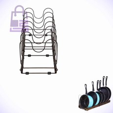 길이조절 6칸 프라이팬정리대 싱크대후라이팬정리 후라이팬정리