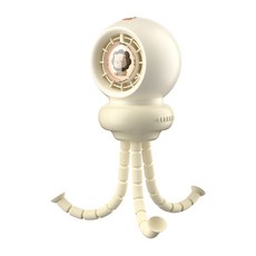 스네몬 유모차 선풍기 저소음 문어발 집게 거치대, 1개, 아이보리