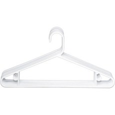 클로록스 화이트 플라스틱 옷걸이 0팩 일상적인 사용에 이상적 액세서리 2개 가치 세트, White