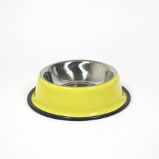 칼라 스텐 애견 식기(18cm)/반려동물 식기/고양이 식기/애완동물 식기, 1개, 상세페이지 참조