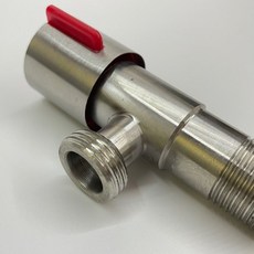 수전 수도꼭지 납작 빨강 납작수전 세탁기 슬림수전 (Araium), 수전 수도꼭지 납작 빨강 납작수전 세탁기 슬림수전 (A