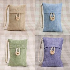 台灣現貨亞麻防潮除臭竹炭包 活性碳日式萬用除臭竹炭包 方形 衣櫥車用除煙味 除濕防潮【SV9673】BO雜貨, 1個, 隨機出貨（超取最多45個）, 約80g(±5g)