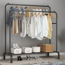 Tiger Pavilion U자형 행거 130cm, 블랙