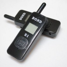 『光華順泰無線』BOND S1 免執照 無線電 對講機 附耳機 迷你型 USB充電 餐廳 腳踏車 黑白兩色, 黑色, 1個