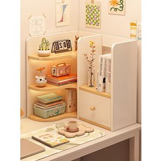 벽걸이 책꽂이 아크릴 선반 세로형 간이 책장 책상용 캐비닛 도어 50cm 화이트 러버우드 오른쪽, 단일문 30-60