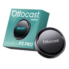 오토캐스트 3in1 AI BOX 안드로이드 13 무선 애플 카플레이 무선 안드로이드 앱 다운로드 지원, 블랙, P3 Pro