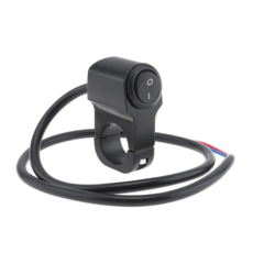 오토바이 핸들바 스위치 방수 온오프 전투기 핸들 1단 전동킥보드 전동스쿠터 안개등 보조등, 1개