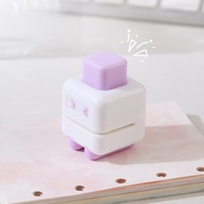 미소데이샵 귀여운 1구 펀칭기 키캡모양 미니 문구, 1개, 퍼플