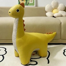 동물 기린의자 인테리어소품 카페 공룡 거실, 옐로우, 1개