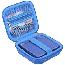 Anbernic 레트로 게임기 아웃도어 콘솔 안버닉 휴대용 캠핑용 BOVKE Carrying Case Compatible with RG35XXSP Handheld Game Co, 블루 케이스