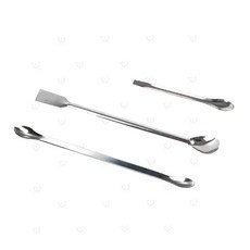 實驗室刮勺組 雙頭單頭不鏽鋼藥粉勺 咖啡勺, 1個