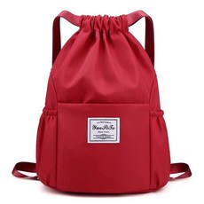 방수 스포츠 체육관 가방 야외 배낭 경량 헝겊 어깨 요가, 2. Wine red, 1개