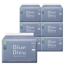 블루블루 유기농 순면커버, 오버나이트, 6개입, 6개