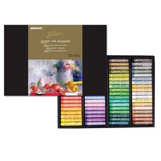 MUNGYO 軟質油性粉彩筆 紙盒 MOPV-72, 1套, 72色
