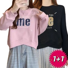 1 + 1 여성티셔츠 라운드티 긴팔티 블라우스 맨투맨 티 루즈핏 ZBW26012705 30