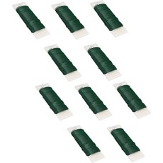 꽃철사 지철사 원예 공예 꽃포장 초록 녹색 철사, 20개