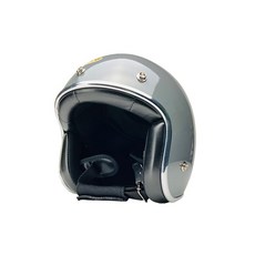 復古風格摩托車安全帽，輕量透氣多色可選，安全舒適, 水泥灰