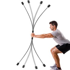 씨티라이프 전신 심플 진동 트레이닝 스틱 탄력봉 코어운동 분리형 스윙진동바 헬스용품 탄성스틱 밸런스스틱 홈트보조기구, 트레이닝스틱_블랙